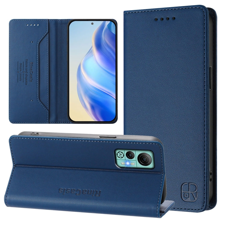 RC01 Dual-Folded Magnetic Suction RFID Leather Phone Case, For Ulefone Note 16 Pro, For Ulefone Note 14