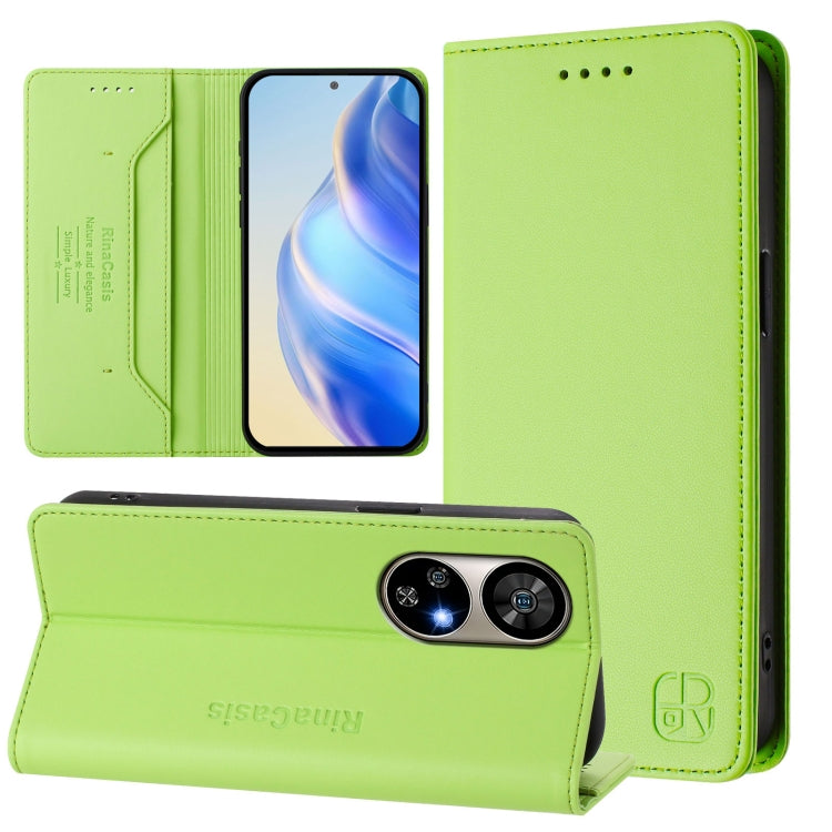 RC01 Dual-Folded Magnetic Suction RFID Leather Phone Case, For Ulefone Note 20 Pro, For Ulefone Note 17 Pro, For Ulefone Note 18 Ultra 5G