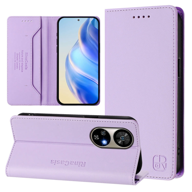 RC01 Dual-Folded Magnetic Suction RFID Leather Phone Case, For Ulefone Note 20 Pro, For Ulefone Note 17 Pro, For Ulefone Note 18 Ultra 5G