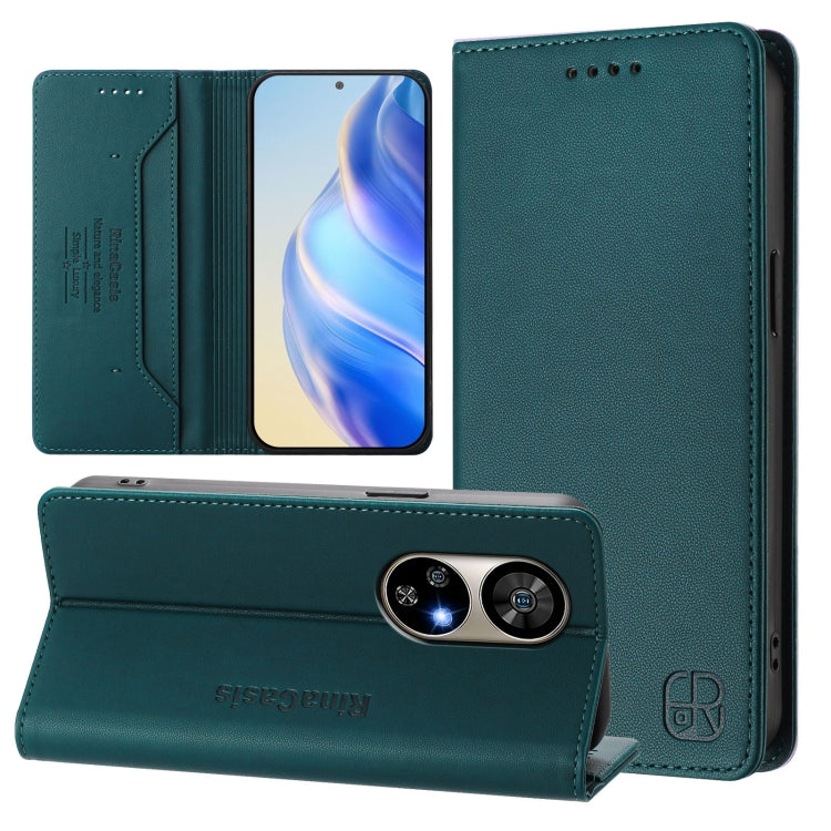 RC01 Dual-Folded Magnetic Suction RFID Leather Phone Case, For Ulefone Note 20 Pro, For Ulefone Note 17 Pro, For Ulefone Note 18 Ultra 5G