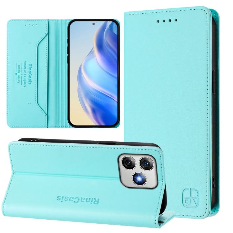 RC01 Dual-Folded Magnetic Suction RFID Leather Phone Case, For Ulefone Note 20 Pro, For Ulefone Note 17 Pro, For Ulefone Note 18 Ultra 5G