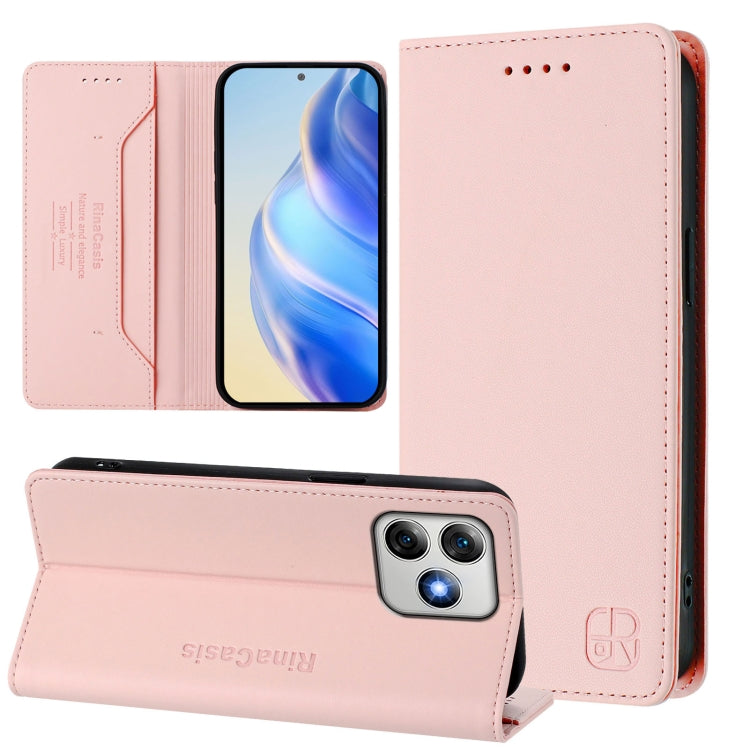 RC01 Dual-Folded Magnetic Suction RFID Leather Phone Case, For Ulefone Note 20 Pro, For Ulefone Note 17 Pro, For Ulefone Note 18 Ultra 5G