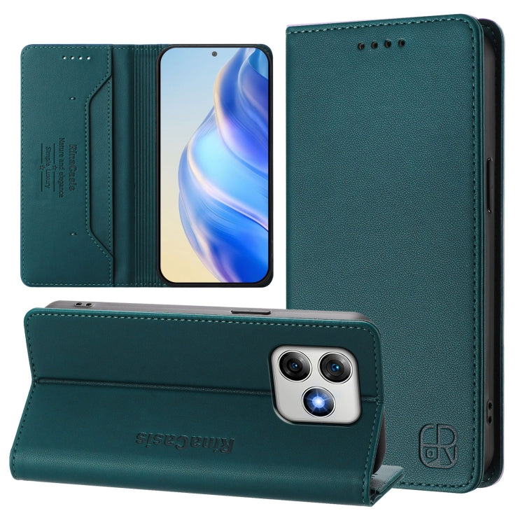 RC01 Dual-Folded Magnetic Suction RFID Leather Phone Case, For Ulefone Note 20 Pro, For Ulefone Note 17 Pro, For Ulefone Note 18 Ultra 5G