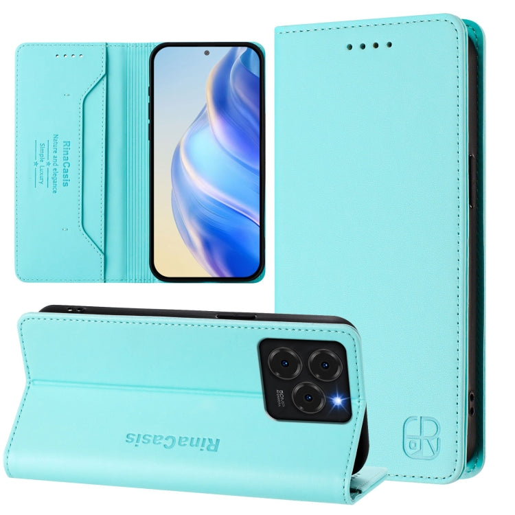 RC01 Dual-Folded Magnetic Suction RFID Leather Phone Case, For Ulefone Note 20 Pro, For Ulefone Note 17 Pro, For Ulefone Note 18 Ultra 5G