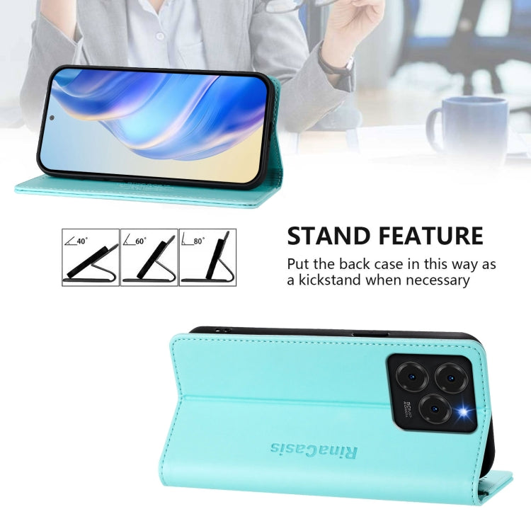 RC01 Dual-Folded Magnetic Suction RFID Leather Phone Case, For Ulefone Note 20 Pro, For Ulefone Note 17 Pro, For Ulefone Note 18 Ultra 5G