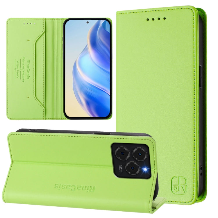 RC01 Dual-Folded Magnetic Suction RFID Leather Phone Case, For Ulefone Note 20 Pro, For Ulefone Note 17 Pro, For Ulefone Note 18 Ultra 5G