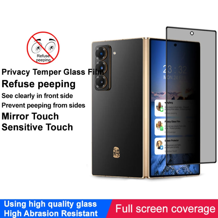 For Samsung Galaxy Z Fold Special imak HD Full Screen Privacy Tempered Glass Protective Film