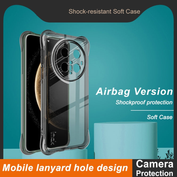 For Huawei Mate 70 Pro+ / 70 Pro imak Shockproof Airbag TPU Phone Case(Transparent Black)