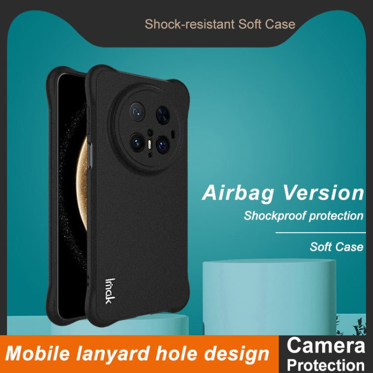 For Huawei Mate 70 Pro+ / 70 Pro imak Shockproof Airbag TPU Phone Case(Matte Black)