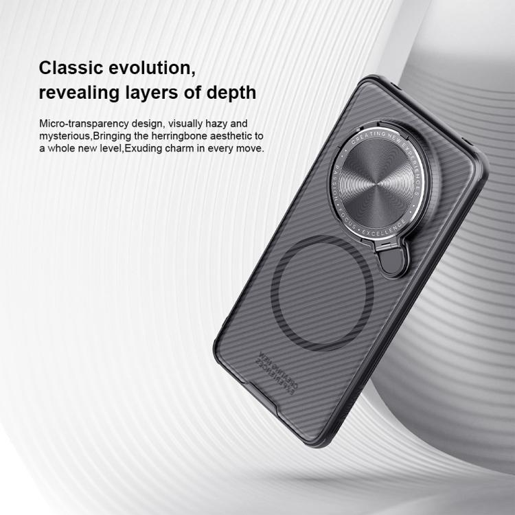 For Huawei Mate 70 Pro / 70 Pro+ NILLKIN CamShield Prop MagSafe Magnetic Translucent PC Phone Case(Black)