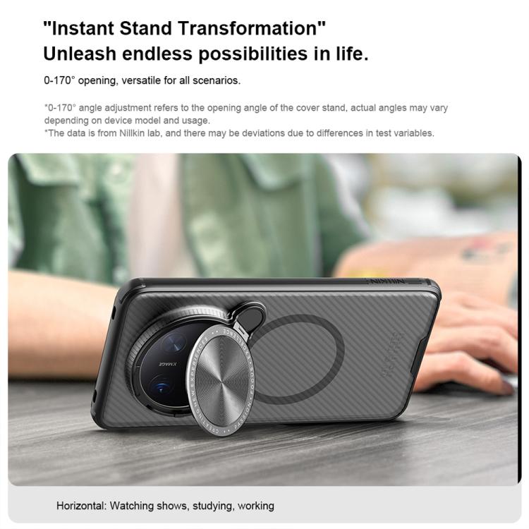 For Huawei Mate 70 Pro / 70 Pro+ NILLKIN CamShield Prop MagSafe Magnetic Translucent PC Phone Case(Black)