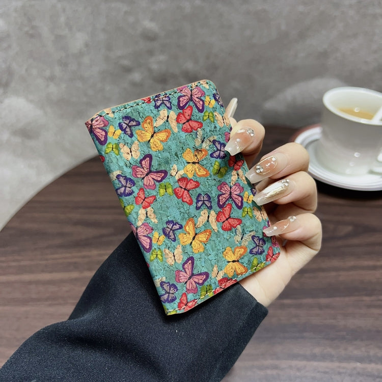 Denior V15 Ultra-thin Magnetic Phone Card Sleeve(Colorful Butterflies)