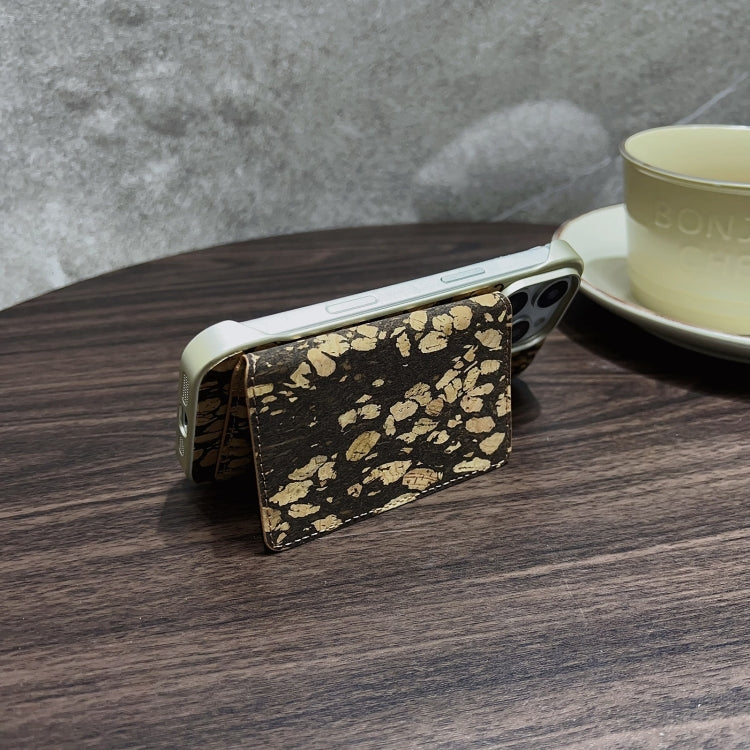Denior V15 Ultra-thin Magnetic Phone Card Sleeve(Flower)
