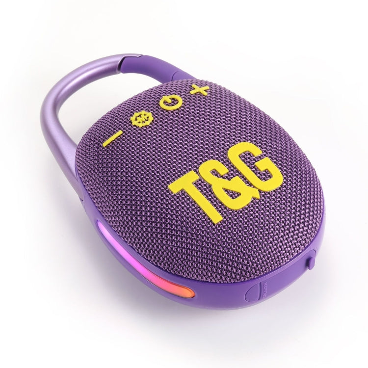 T&G TG447 Mini Portable Outdoor Sports Bluetooth Speaker(Purple)