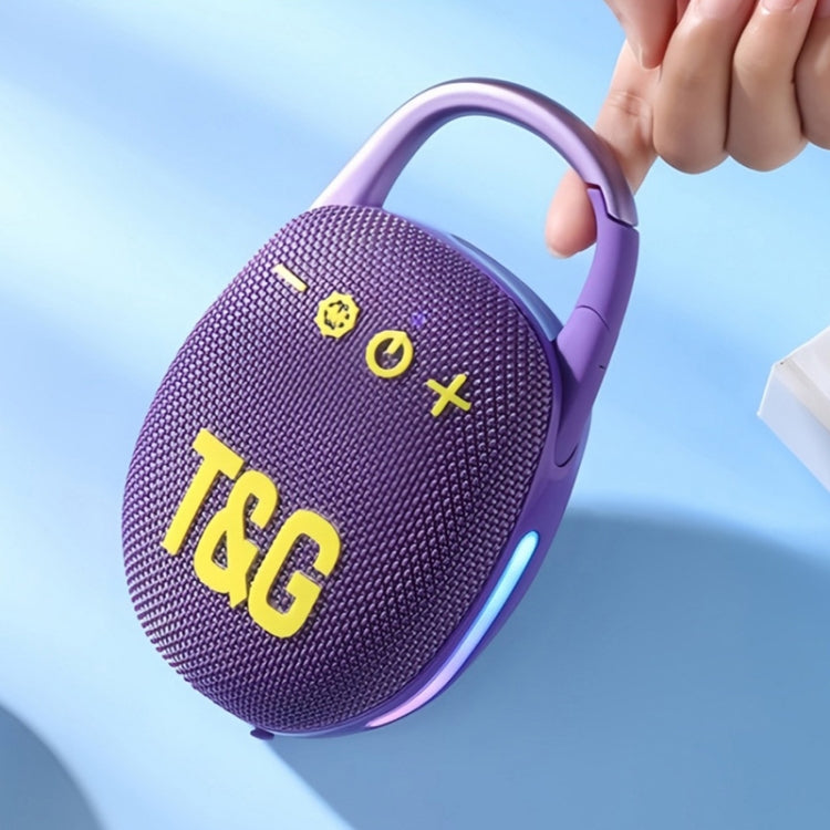 T&G TG447 Mini Portable Outdoor Sports Bluetooth Speaker(Purple)