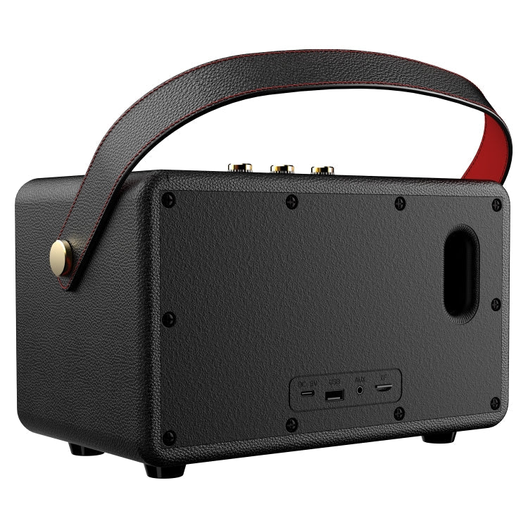 Zealot MT01M Retro Card Portable Wireless Bluetooth Speaker with Microphone(Black)