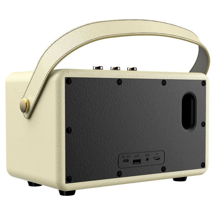 Zealot MT01M Retro Card Portable Wireless Bluetooth Speaker with Microphone(White)