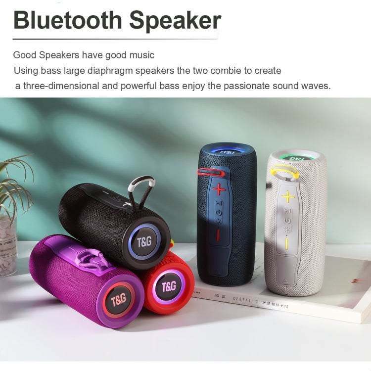 T&G TG682 Mini Portable Outdoor Waterproof TWS Wireless Bluetooth Speaker(Grey)