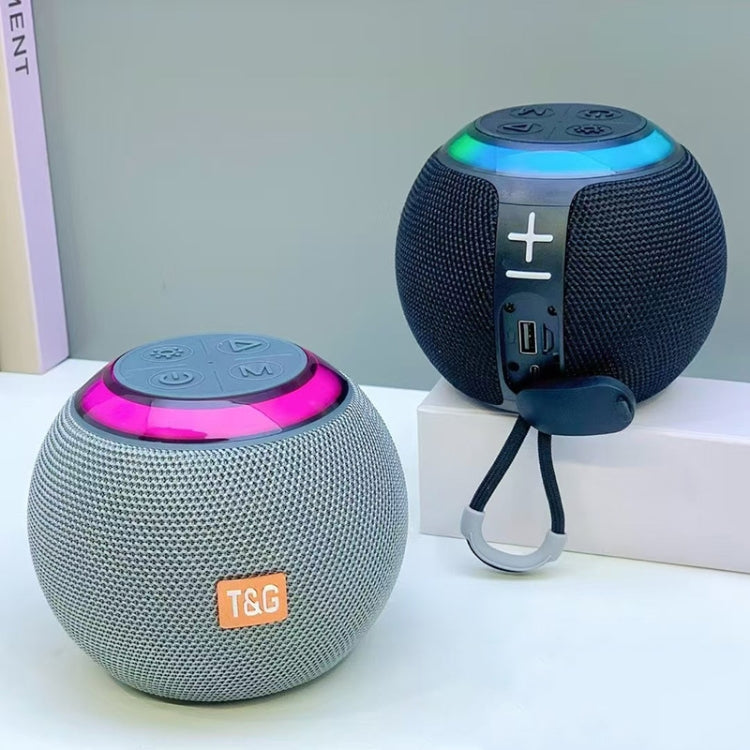 T&G TG683 Mini Portable Outdoor Wireless Bluetooth Speaker with LED Atmosphere Light(Grey)