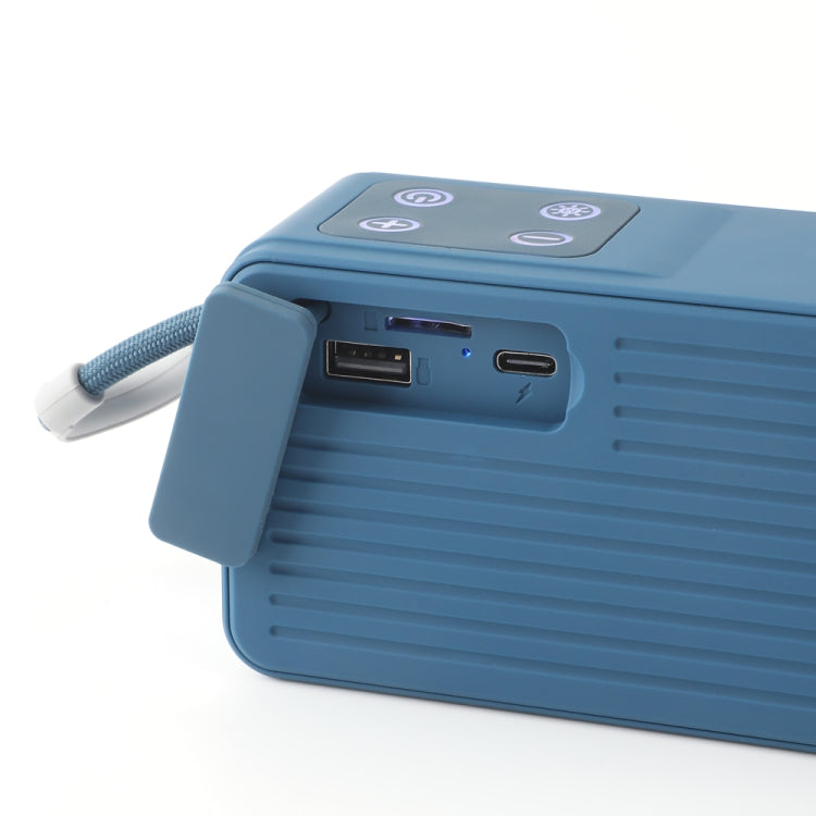 T&G TG685 Mini Portable Outdoor Wireless Bluetooth Speaker with LED Atmosphere Light(Grey)