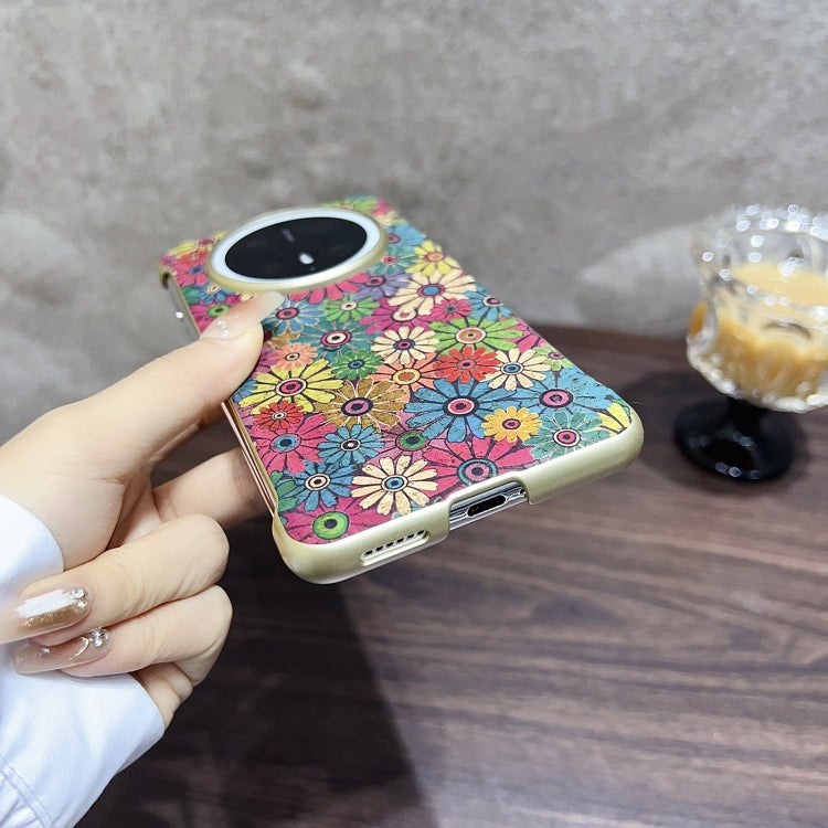 For Huawei Mate 60 Pro Denior A18 Paint MagSafe Phone Case(Blue Butterflies)