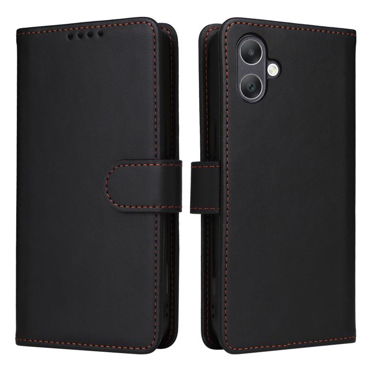For Samsung Galaxy A06 4G BETOPNICE BN-005 2 in 1 Detachable Imitate Genuine Leather Phone Case(Black)