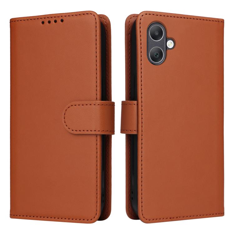 For Samsung Galaxy A06 4G BETOPNICE BN-005 2 in 1 Detachable Imitate Genuine Leather Phone Case(Brown)