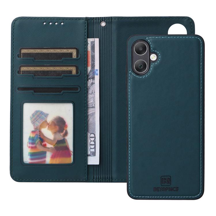 For Samsung Galaxy A06 4G BETOPNICE BN-005 2 in 1 Detachable Imitate Genuine Leather Phone Case(Blue)