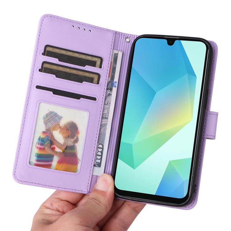 For Samsung Galaxy A16 5G BETOPNICE BN-005 2 in 1 Detachable Imitate Genuine Leather Phone Case(Light Purple)