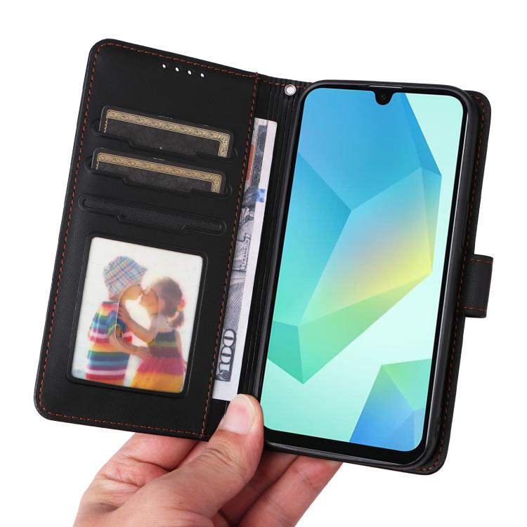 For Samsung Galaxy A16 5G BETOPNICE BN-005 2 in 1 Detachable Imitate Genuine Leather Phone Case(Black)