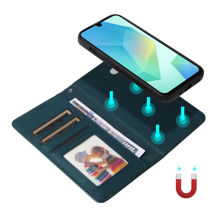 For Samsung Galaxy A16 5G BETOPNICE BN-005 2 in 1 Detachable Imitate Genuine Leather Phone Case(Blue)