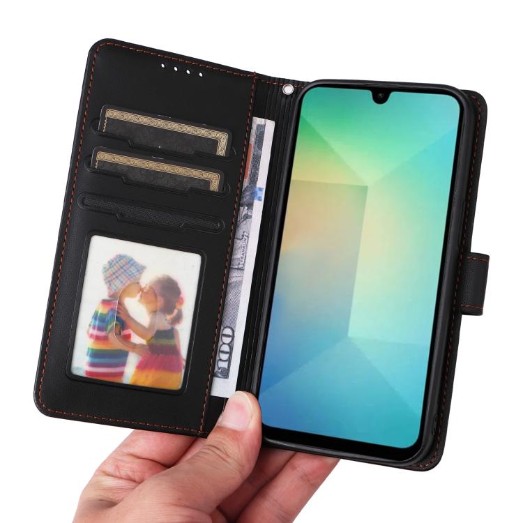 For Samsung Galaxy A26 5G BETOPNICE BN-005 2 in 1 Detachable Imitate Genuine Leather Phone Case(Black)