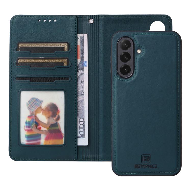For Samsung Galaxy A26 5G BETOPNICE BN-005 2 in 1 Detachable Imitate Genuine Leather Phone Case(Blue)