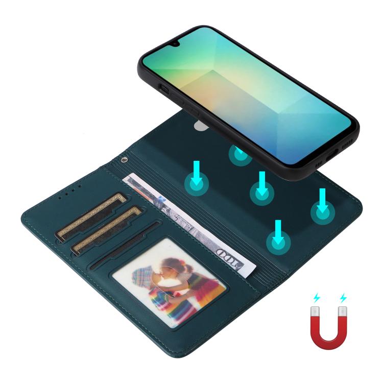 For Samsung Galaxy A26 5G BETOPNICE BN-005 2 in 1 Detachable Imitate Genuine Leather Phone Case(Blue)