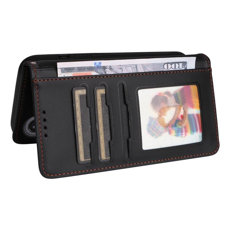 For Samsung Galaxy A36 5G BETOPNICE BN-005 2 in 1 Detachable Imitate Genuine Leather Phone Case(Black)