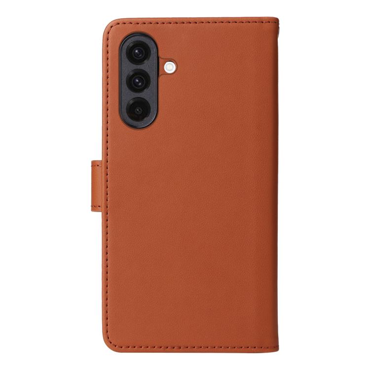 For Samsung Galaxy A36 5G BETOPNICE BN-005 2 in 1 Detachable Imitate Genuine Leather Phone Case(Brown)