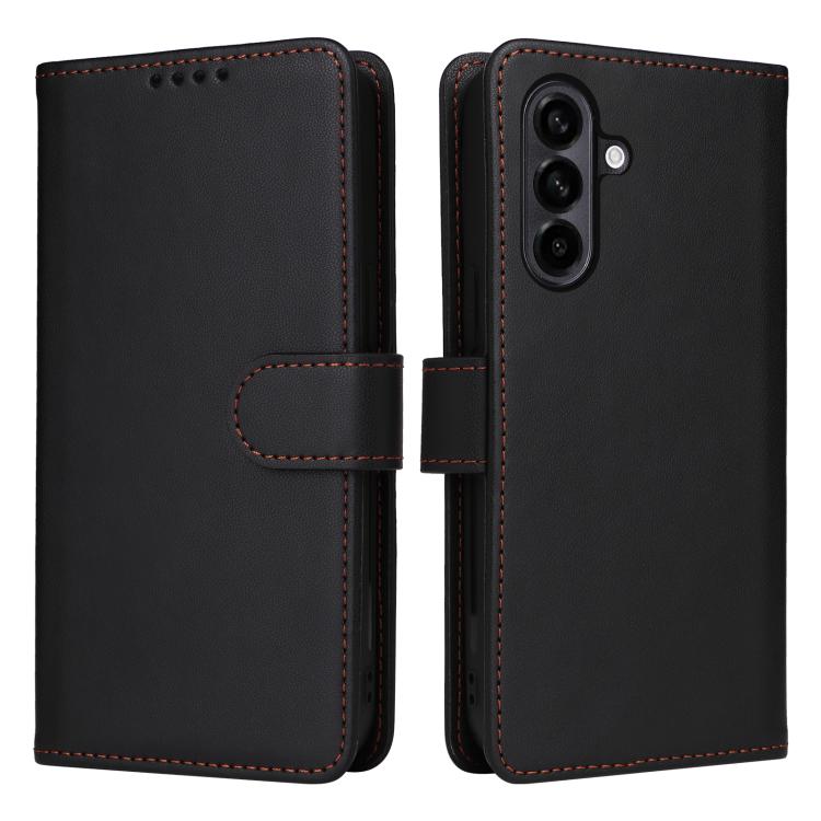 For Samsung Galaxy A56 5G BETOPNICE BN-005 2 in 1 Detachable Imitate Genuine Leather Phone Case(Black)