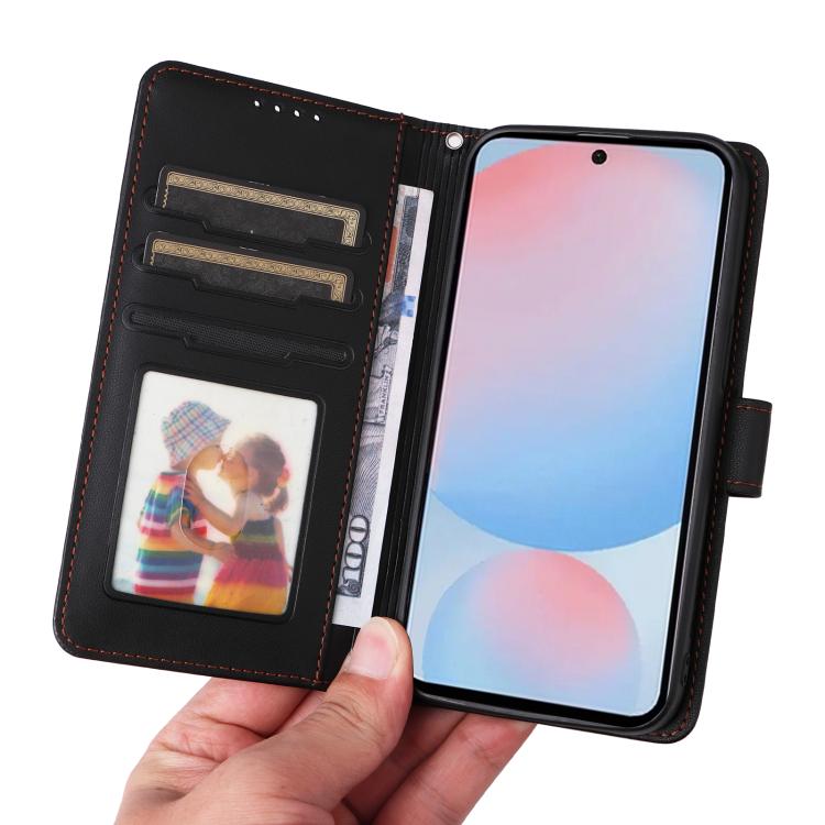 For Samsung Galaxy A56 5G BETOPNICE BN-005 2 in 1 Detachable Imitate Genuine Leather Phone Case(Black)