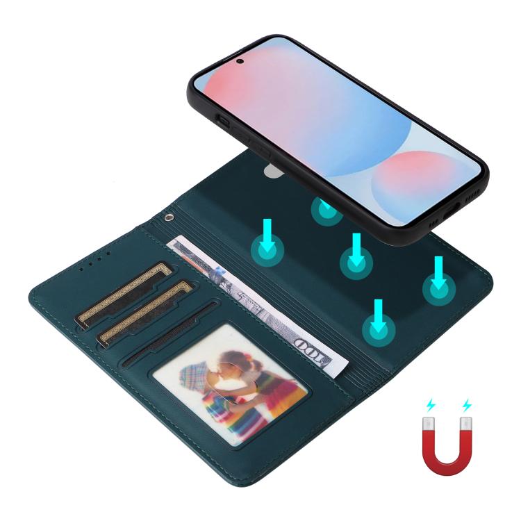 For Samsung Galaxy A56 5G BETOPNICE BN-005 2 in 1 Detachable Imitate Genuine Leather Phone Case(Blue)