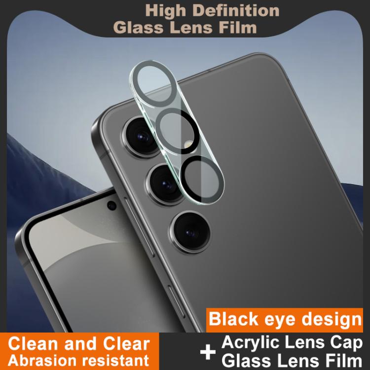 For Samsung Galaxy S24+ 5G IMAK High Definition Integrated Rear Camera Glass Lens Film, Black Eye Design