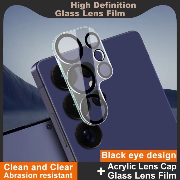 For Samsung Galaxy S25 Ultra 5G IMAK High Definition Integrated Rear Camera Glass Lens Film, Black Eye Design