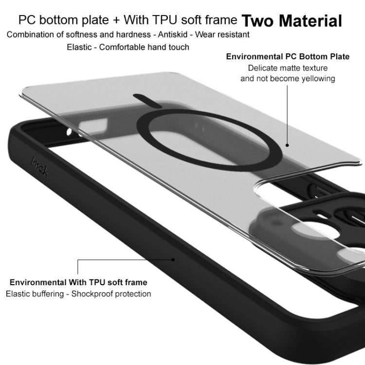 For Redmi K80 Pro imak UX-9B Series MagSafe Four Corners Tiny Airbag Shockproof Phone Case