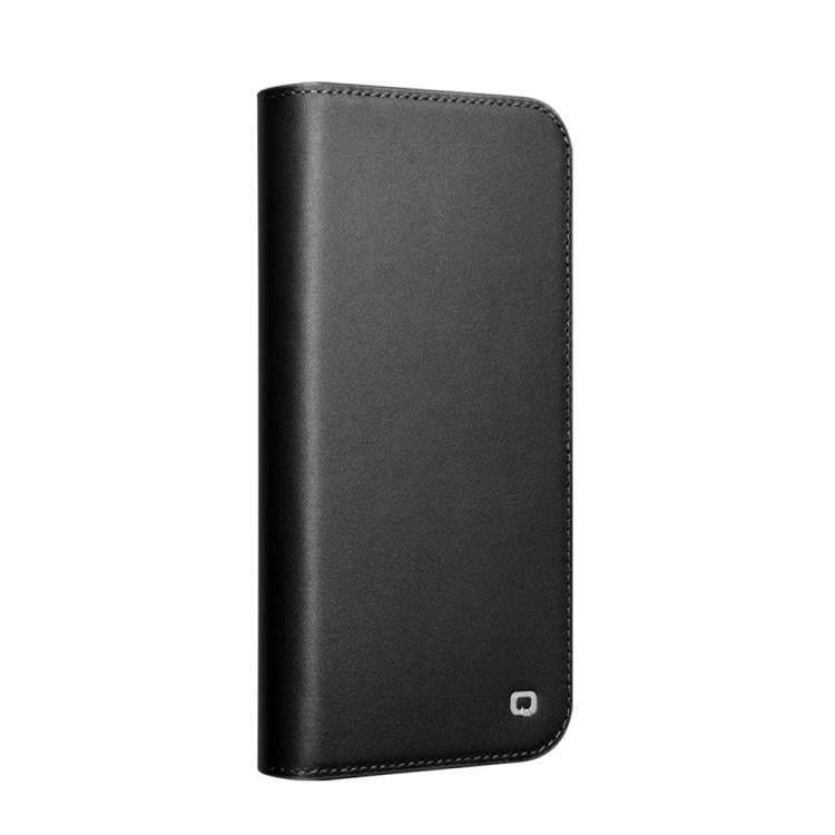 For iPhone 16 QIALINO Classic Gen2 Genuine Leather Phone Case(Black)