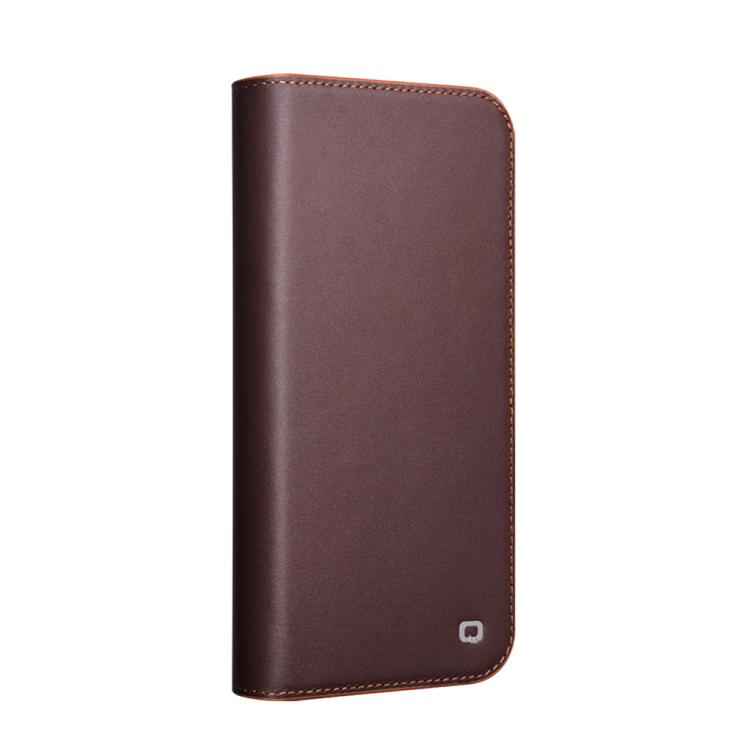 For iPhone 16 QIALINO Classic Gen2 Genuine Leather Phone Case(Brown)