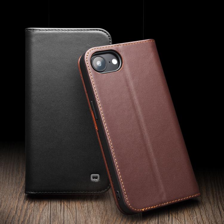 For iPhone 16e / 17e QIALINO Classic Gen2 Genuine Leather Phone Case(Brown)