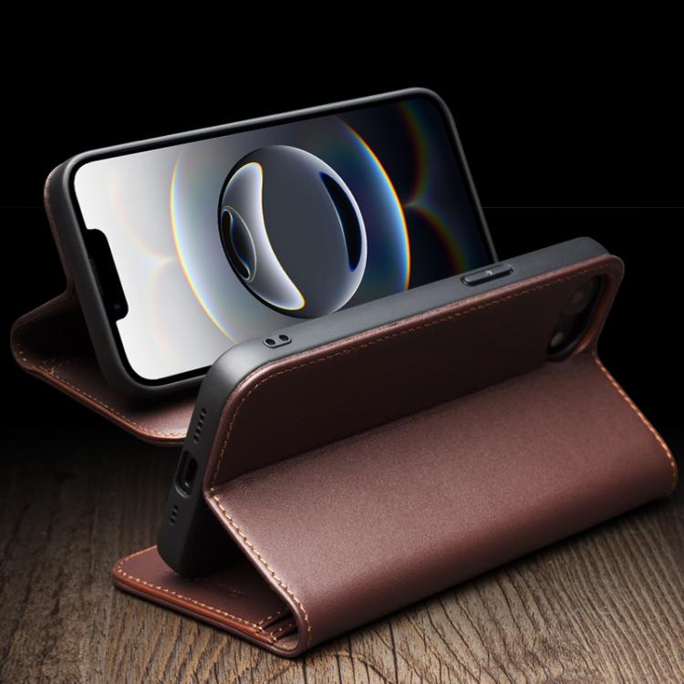 For iPhone 16e / 17e QIALINO Classic Gen2 Genuine Leather Phone Case(Brown)