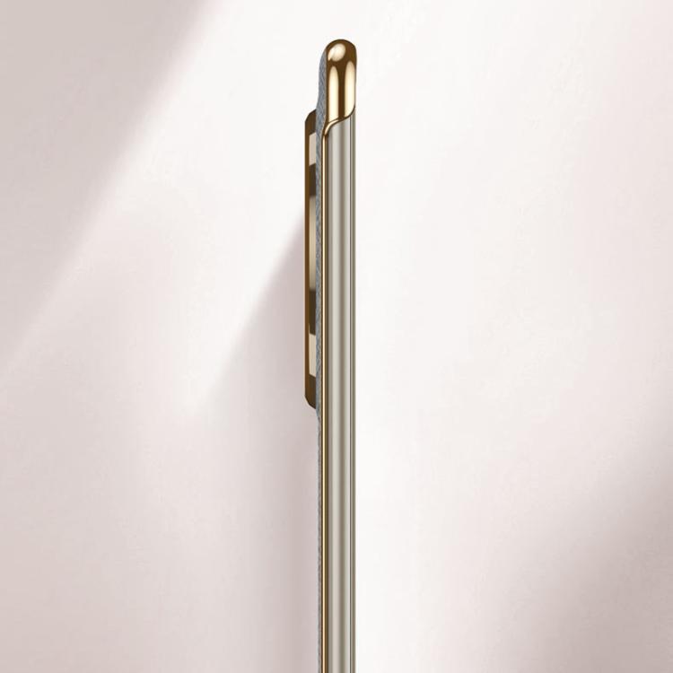 For Huawei Mate 70 GKK Borderless Electroplated Leather Magsafe Phone Case(Silver Brocade Grey)