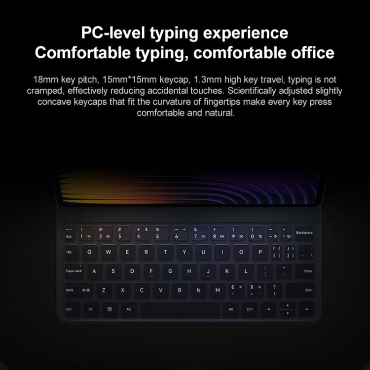 For Xiaomi Pad 7 / 7 Pro Original Xiaomi Keyboard Double-sided Protective Case Smart Leather Tablet Case(White)