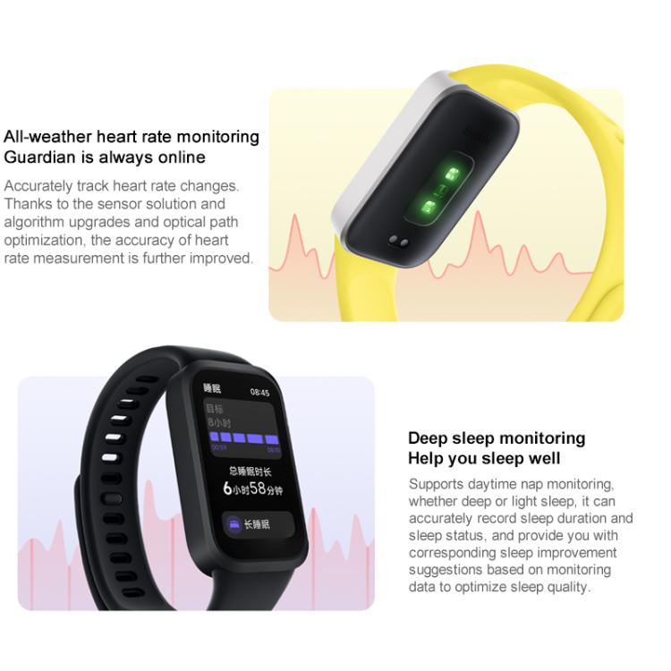 Xiaomi Redmi Band 3 Smart Band, 1.47 inch, Heart Rate / Blood Oxygen Health Monitoring(Beige)