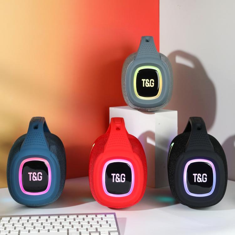 T&G TG674 TWS Outdoor Portable Wireless Bluetooth Speaker with RGB Light(Red)